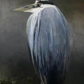 Heron on Black